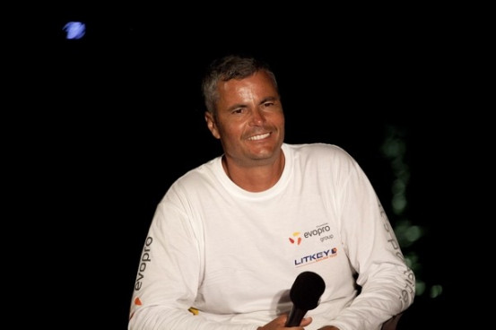 Litkey Farkas a balatonfüredi célbaérkezés utáni pillanatokban.  MTI Fotó: Turcsi Gábor