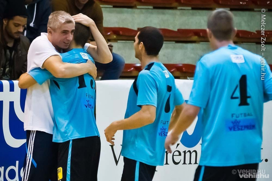 Jogos a veszprémi öröm a szünet előtt (archív fotó)