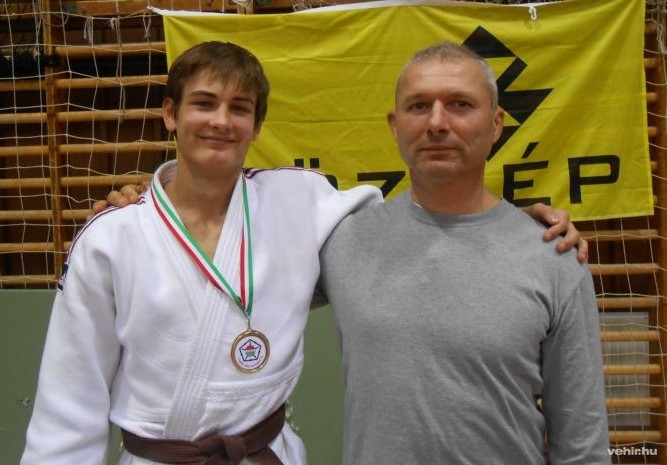 Horváth László Levente és edzője, Takács Attila