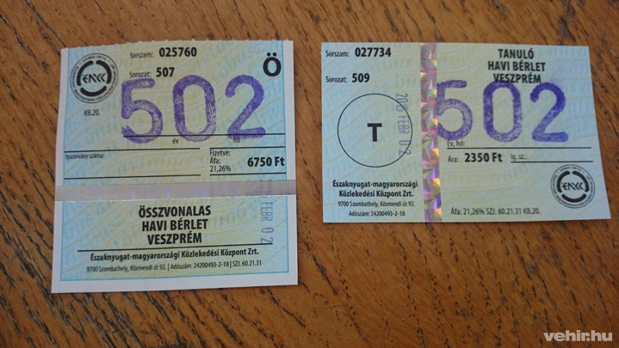 Új bérletek Veszrémben