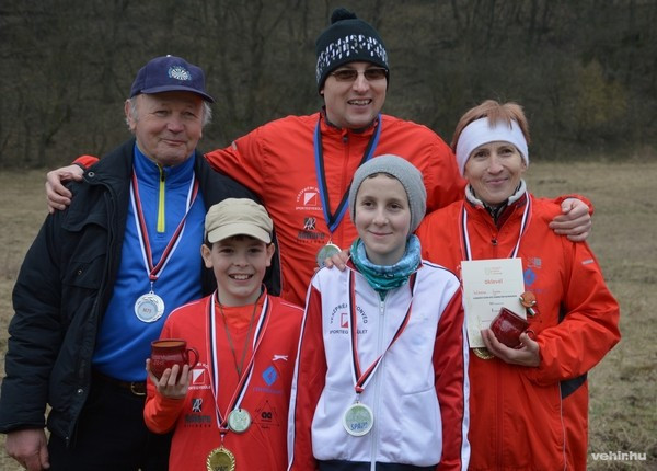 Az összetettben dobogós helyezést elért öt versenyző: Vass Tibor, Bálint Bence, Wieder Ilona, Angyal Dániel és Bálint Ádám - Fotó: Mérő Dominika