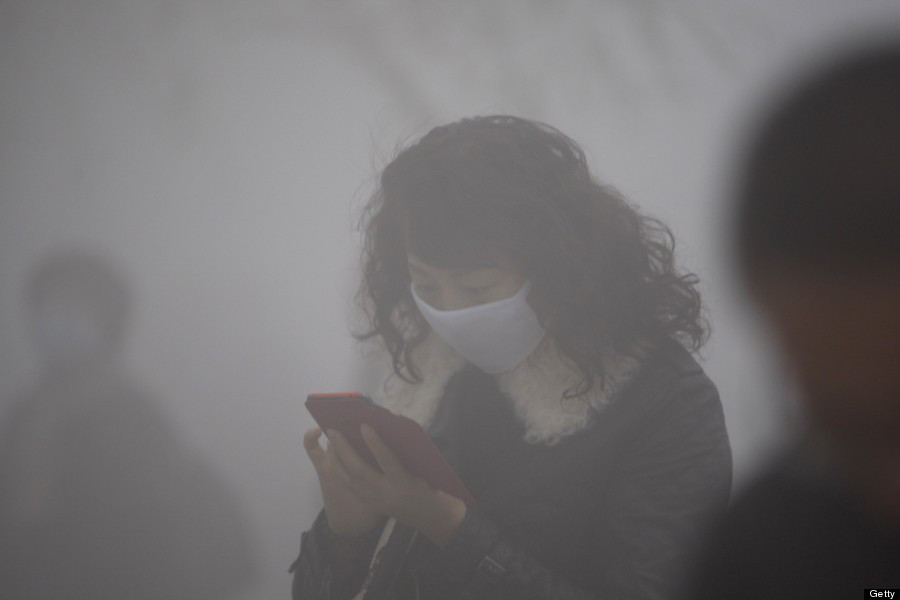 Szmog Sanghai-ban. (Fotó: AFP / Getty)