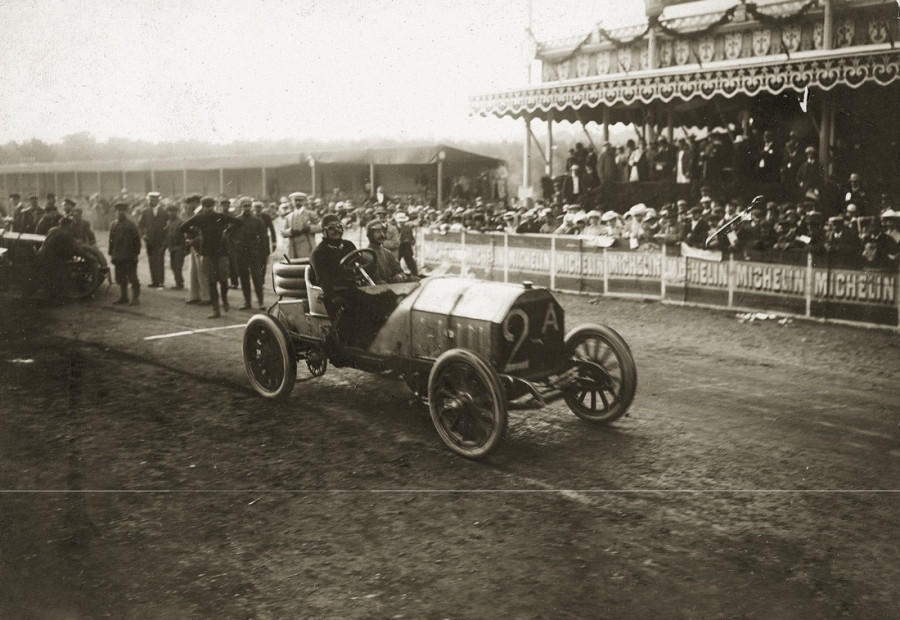 Vincenzo Lancia (FIAT) a rajtrácson