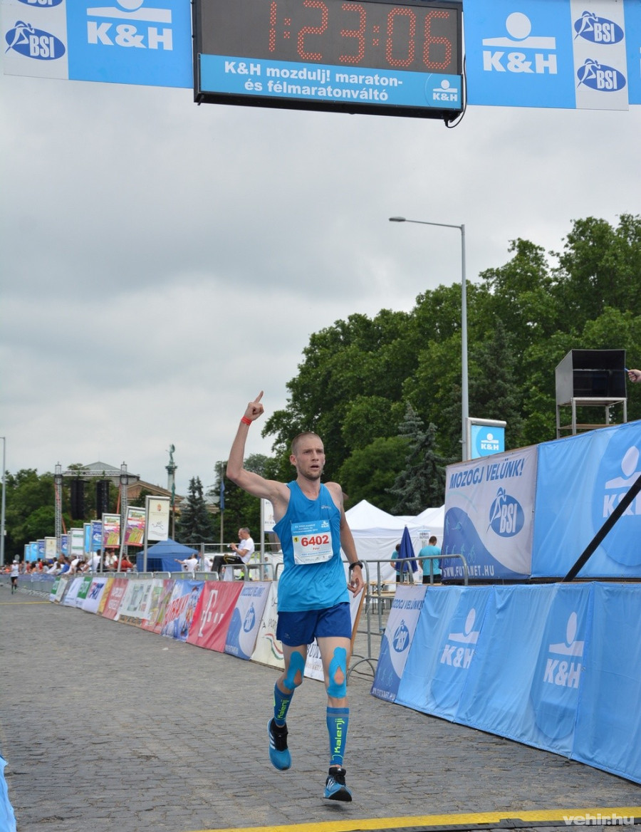 A szentgáli Nagy Péter a célban