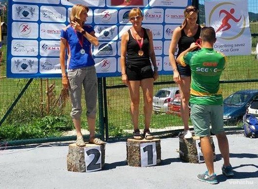 Németh Zsoltné a dobogó tetején - Fotó: Németh Zsolt