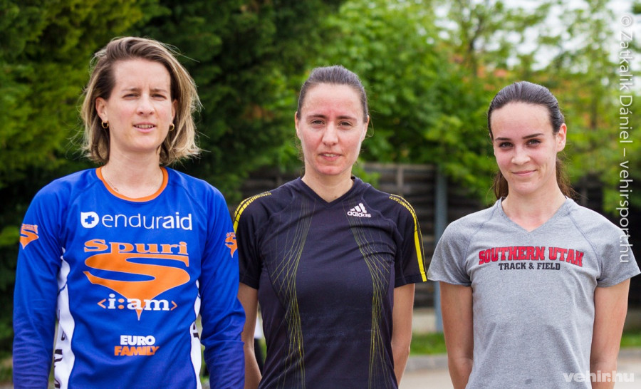 6 km-es női abszolút: Kis Melinda (III. helyezett), Tóth Lívia (I.) és Bányai Petra (II.)