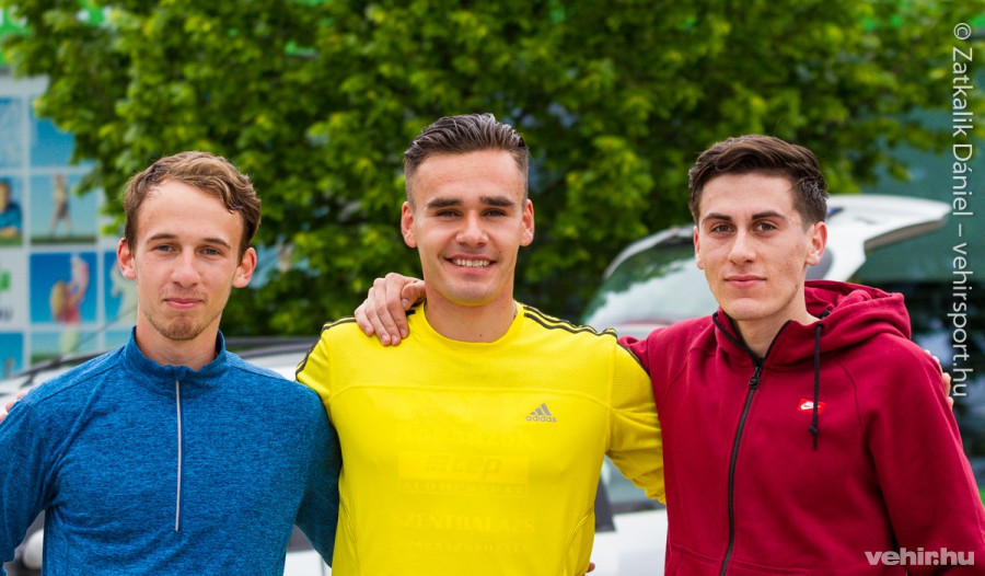 6 km-es férfi abszolút: Nick Márton (III. helyezett), Szögi István (I.) és Bertalan Renátó (II.)