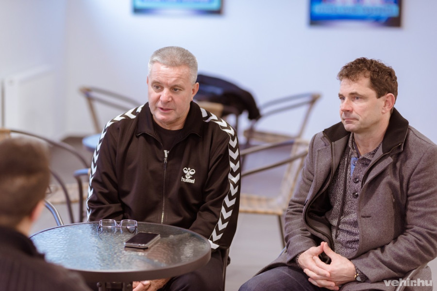 Vágó Attila (vezetőedző) és Szabó Péter (sportigazgató)