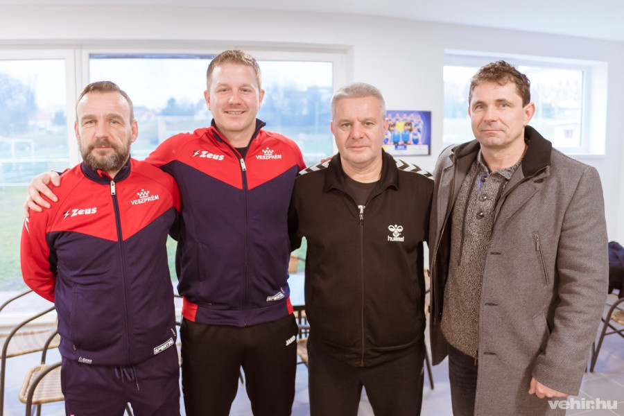 Pintér Csaba, Széchenyi Márton (pályaedzők), Vágó Attila és Szabó Péter