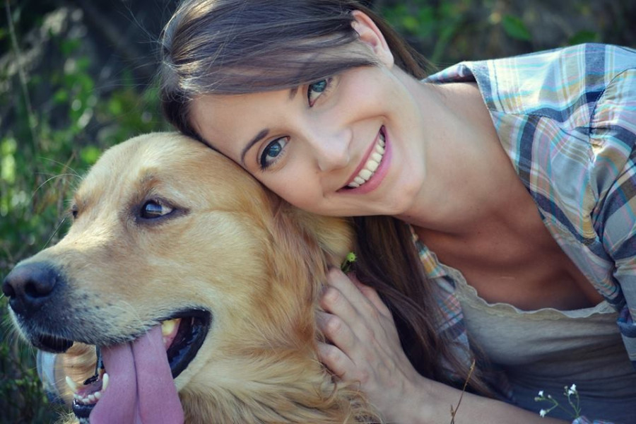 Négylábú baráttal egy forgatáson / Fotó: Bolya Árpád