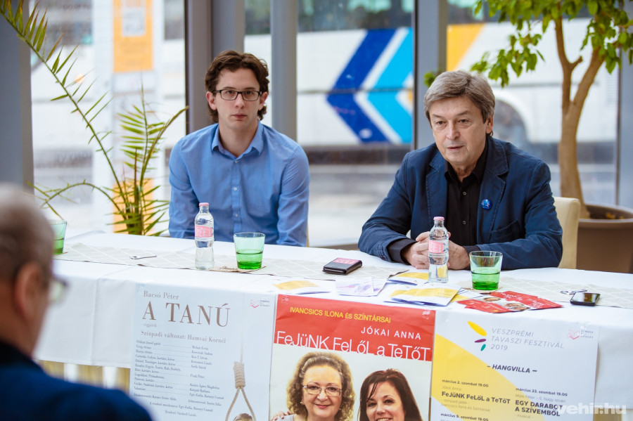 Szelle Dávid színész, rendező és Vándorfi László igazgató