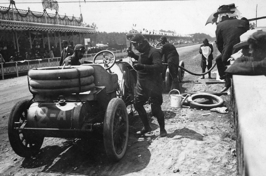 Boxkiállás az 1906-os Francia Nagydíjon