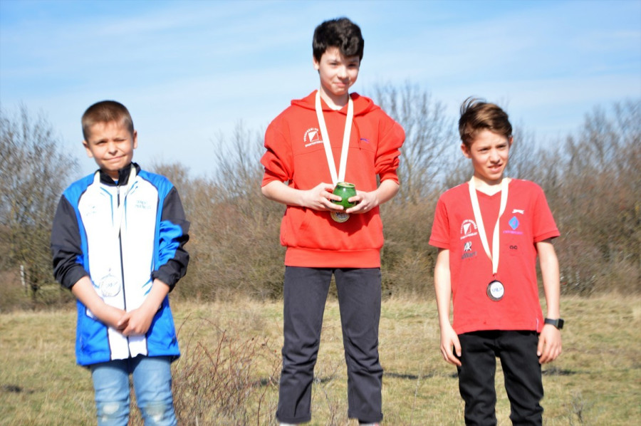 A 14 éves fiúk dobogója: Bálint Gergő első, Barát Miklós harmadik lett - Fotó: Bálint Mónika