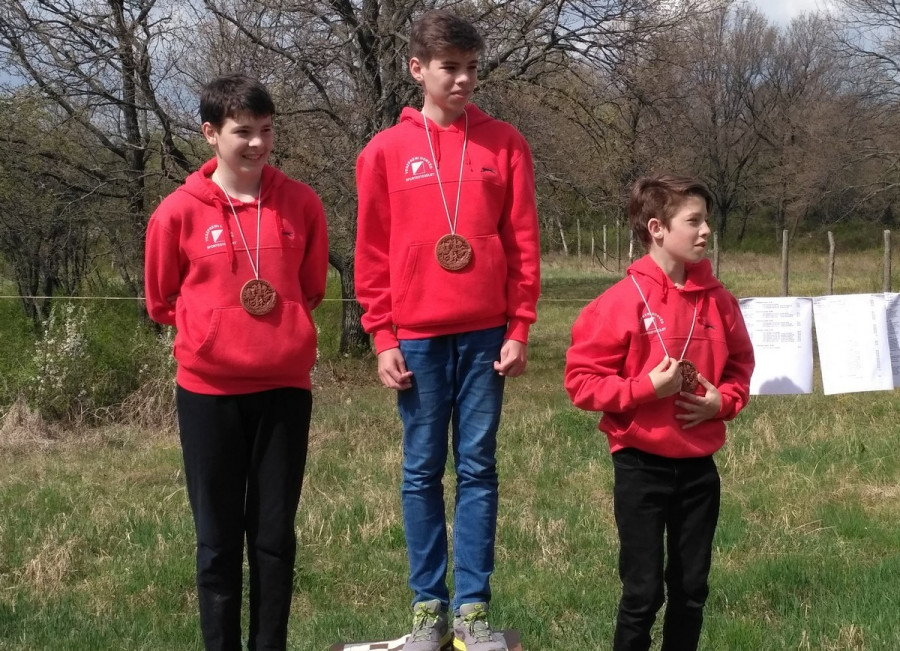 A fiúk IV. korcsoportjának dobogója; 1. Gaschler Máté, 2. Bálint Ádám, 3. Barát Miklós - Fotó: Barát János