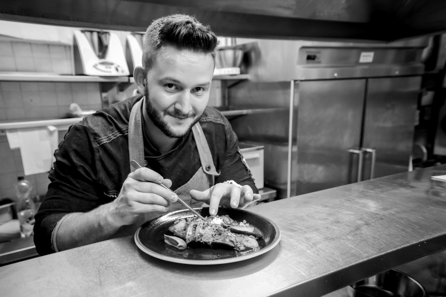 Patkó Tamás, a Gusto 13 séfje