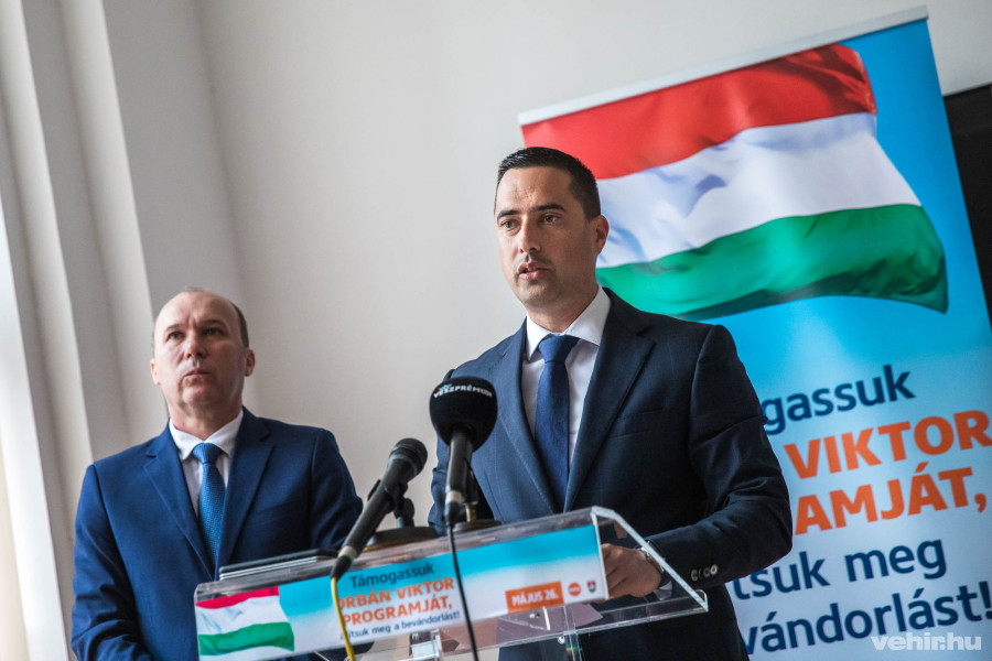 Ovádi Péter Porga Gyulával tartott közös sajtótájékoztatót a kampányhajráról