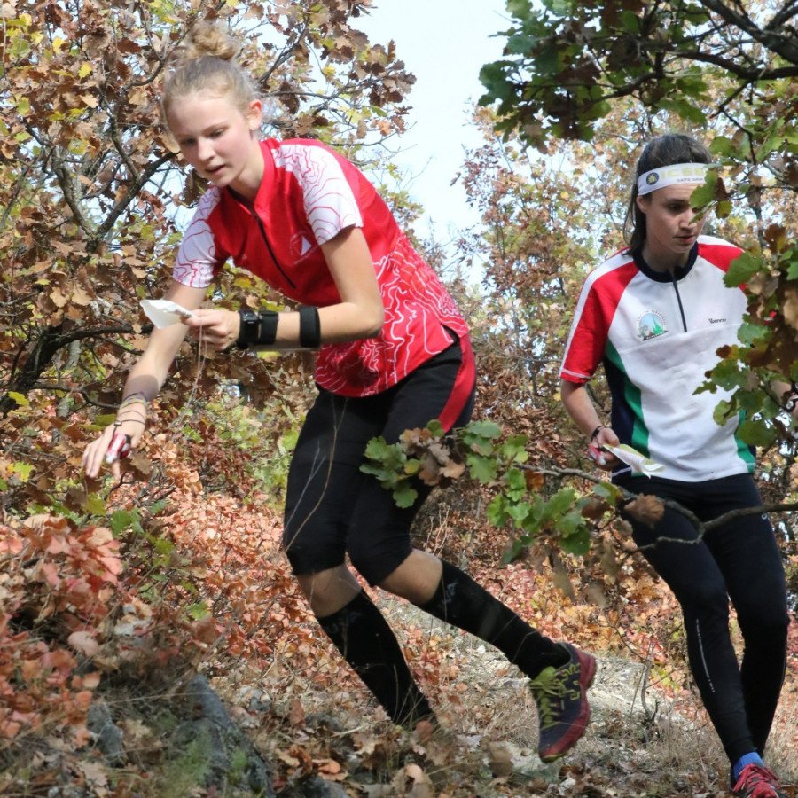 Lantai Lili (elöl) a 16 éves lányok mezőnyében ezüstérmet szerzett - Fotó: Máthé István