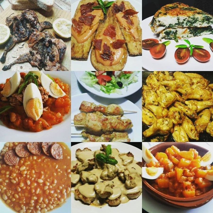 Néhány fogás Silvia repertoárjából, amit az Instagramon Silvia Pasiónserrana néven tesz közzé