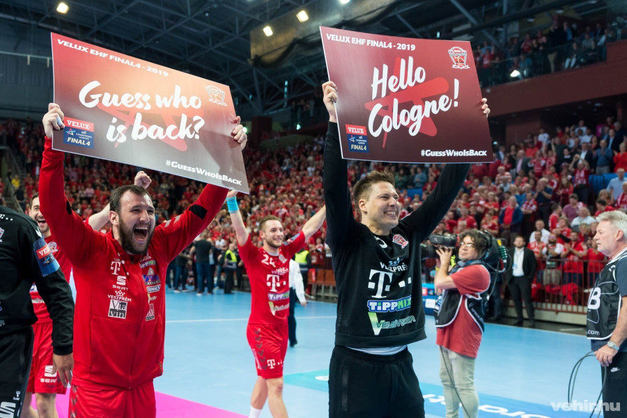 A Davis-csapat kettős győzelemmel búcsúztatta a Flensburgot, így egy év szünet után ismét bejutott a kölni négyes döntőbe - Veszprém Aréna, 2019.05.04.