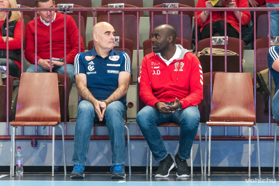 Ellenfelek, nem ellenségek: Juan Carlos Pastor és David Davis beszélget a Veszprém-Szeged bajnoki rangadó előtt - Veszprém Aréna, 2019.12.07.