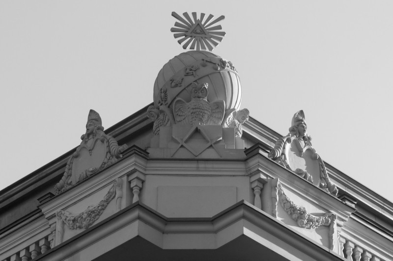 A Symbolikus Nagypáholy egykori épülete a Nyugati-pályaudvar mellett (fotó: Vincze Miklós /24.hu)