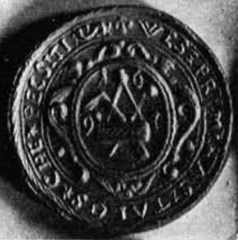 A veszprémi asztaloscéh pecsétnyomója 1697-ből