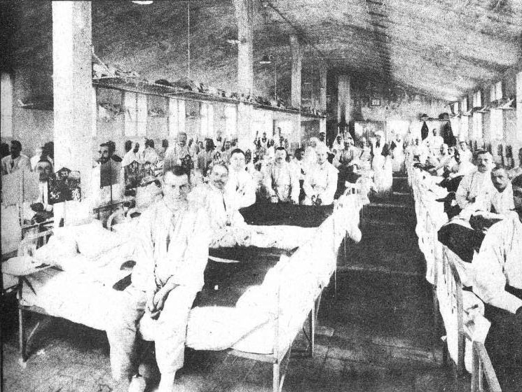  A Zita-kórház egyik kórterme (forrás: egypercestortenelem.blog.hu)