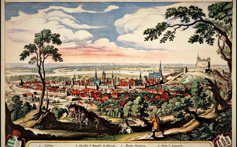 Pozsony látképe a XVI. században (forrás:muzsa.sk)