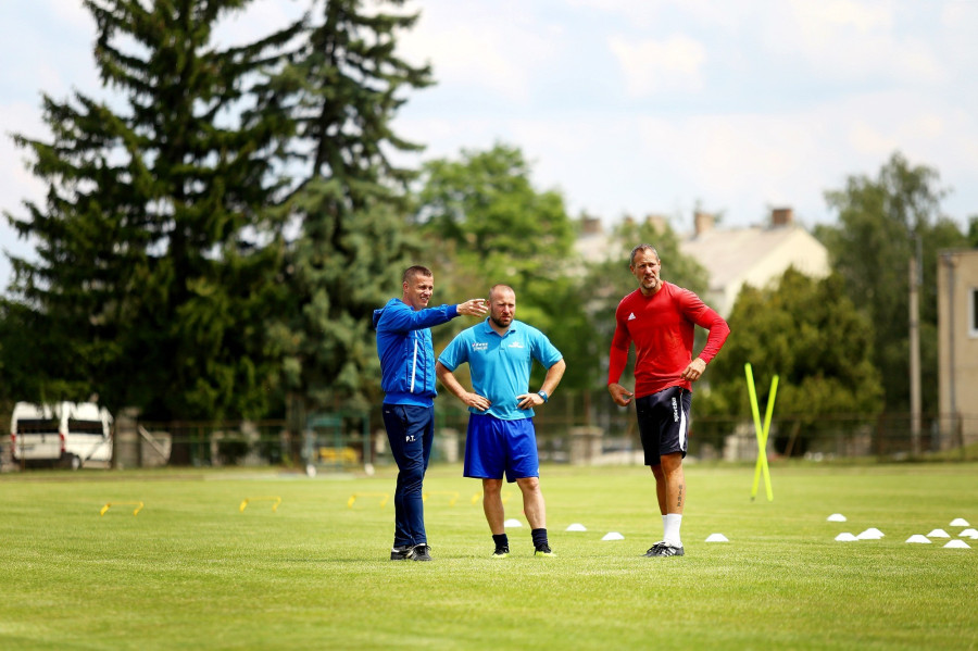 Pető Tamás vezetőedző, Gunther Zsolt másodedző, és Varga Tamás kapusedző