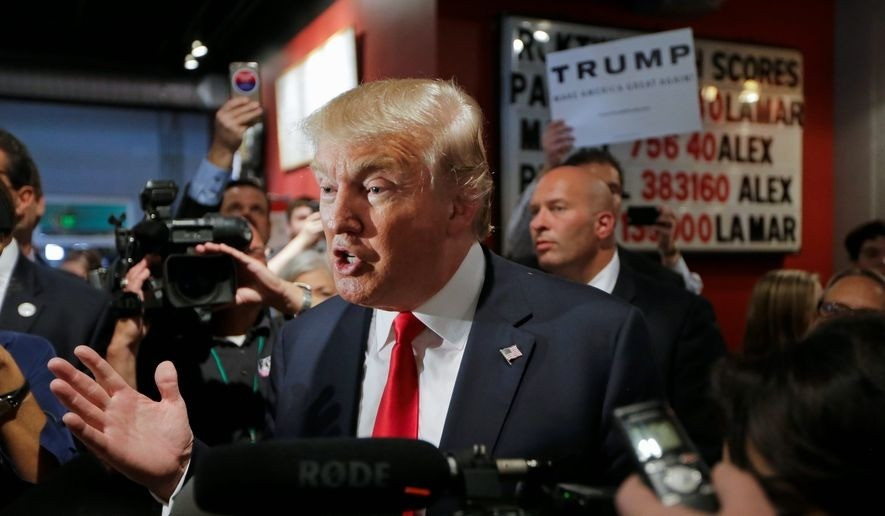 Trump nyilatkozataiban élesen kiállt az erőszak ellen (fotó: washingtontimes.com)