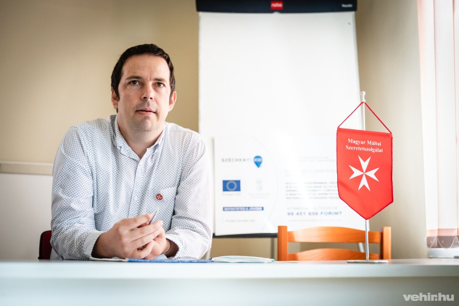 Szaller Péter, a veszprémi Magyar Máltai Szeretetszolgálat Egyesület szakmai koordinátora