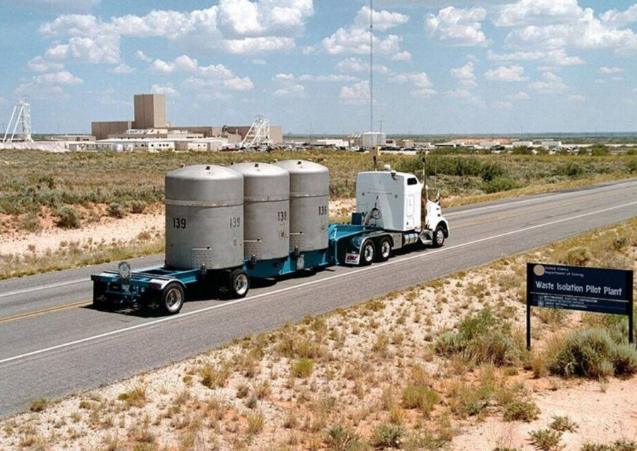 Szállítmány érkezik az új-mexikói WIPP-be