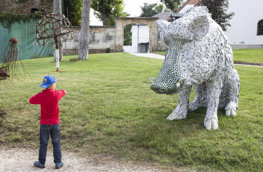 Alkotás a 2018-as Trash Art Magyarország-pályázatról / Fotó: hybridart.hu
