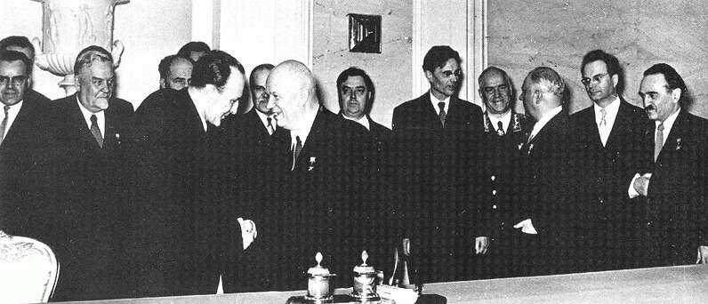 Kádár János és Hruscsov