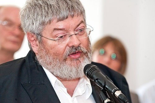 Szőcs Géza 2012-ben Veszprémben Kádár Tibor festőművész kiállításának megnyitóján