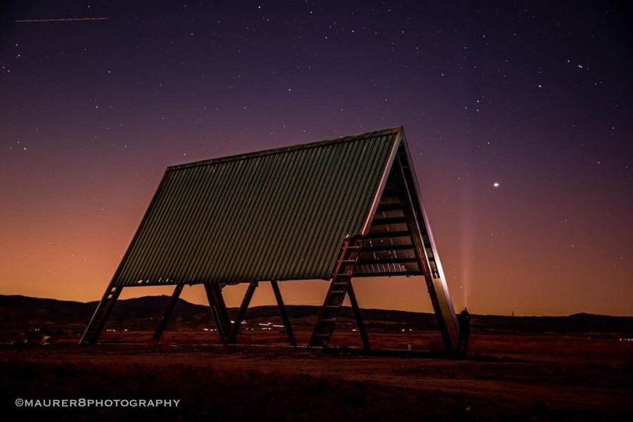Szabad szemmel ennyire közelinek látszott a két bolygó (Foto: @maurer8photography / Instagram)