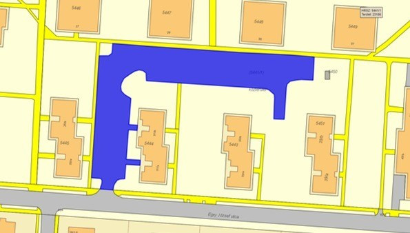 A munkálatokban érintett terület