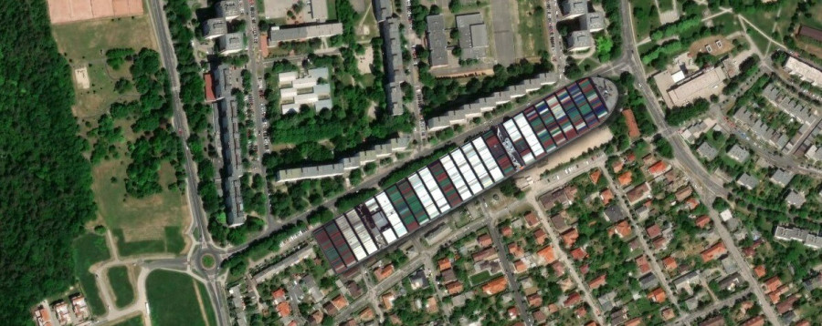 Ha leraknánk Veszprémben a Munkácsy utcában, majdnem végigérné azt