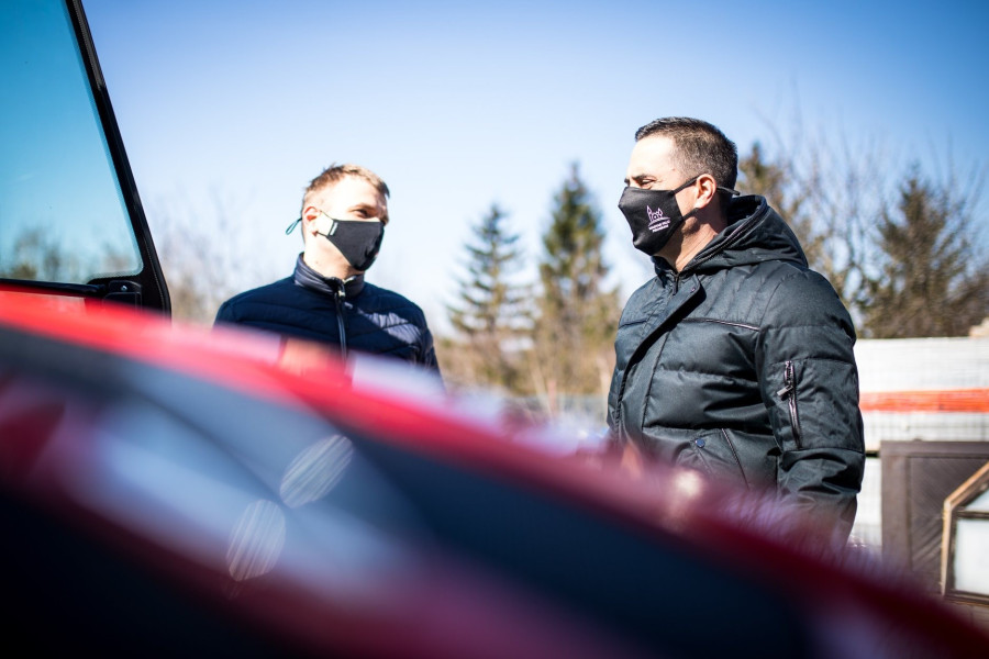 Tábori Ferenc, Hárskút polgármestere és Ovádi Péter, országgyűlési képviselő