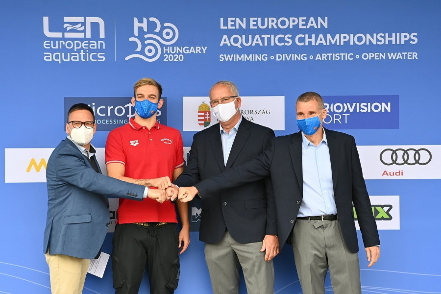 Fürjes Balázs, Rasovszky Kristóf, Wladár Sándor és Darnyi Tamás - Fotó: MTI/Illyés Tibor