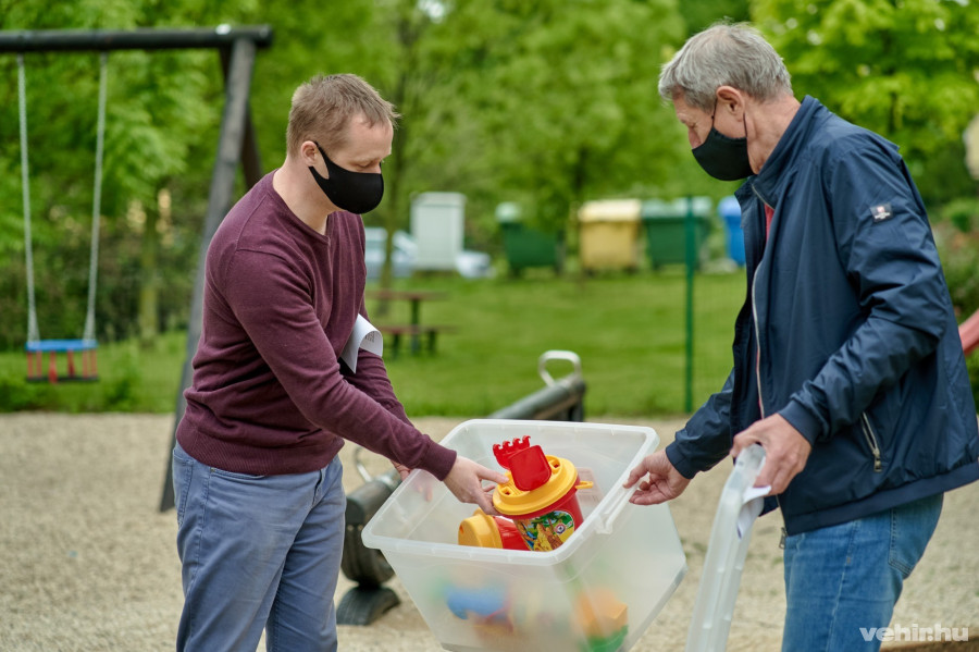 Somfai Attila és Hartmann Ferenc a 2021 május 20-án tartott sajtótájékoztatón.