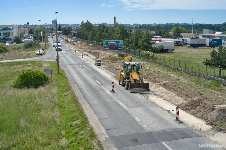 Munkálatok a Pápai úton