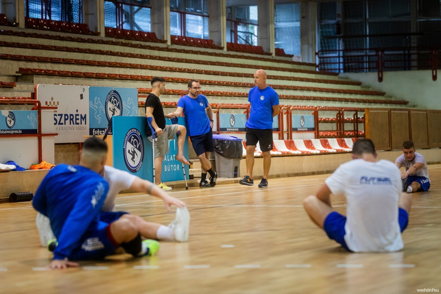 Felkészültek a veszprémiek a bajnoki nyitányra (archív fénykép)