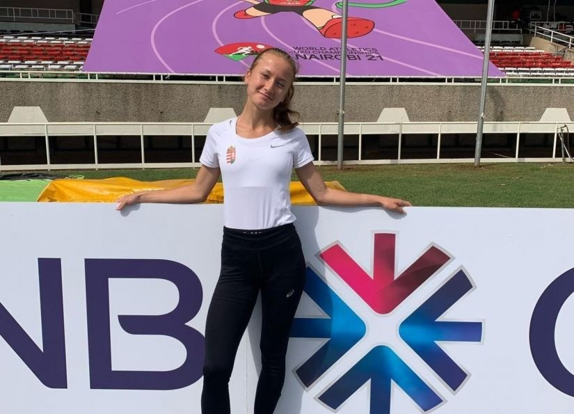 Varga Gréta a 3000 m akadályfutás legjobb európai versenyzője lett - Fotó: MASZ