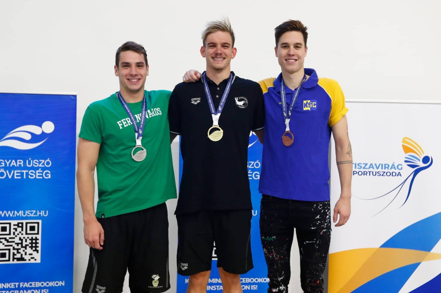 Gálicz Péter, Rasovszky Kristóf, Telegdy Ádám - Fotó: MÚSZ Facebook