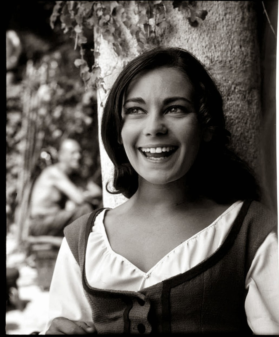 Venczel Vera az Egri csillagok forgatásán 1968-ban