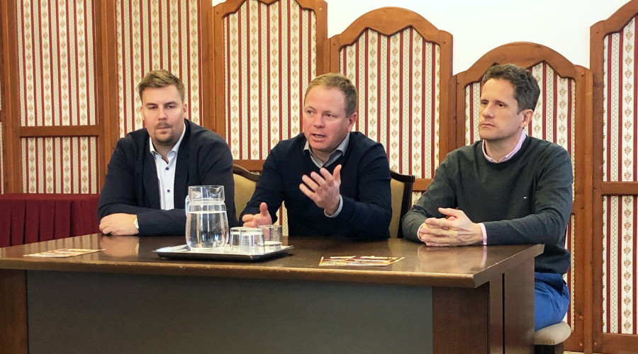 Halmay Gábor, Csík Richárd és Temesvári Balázs.