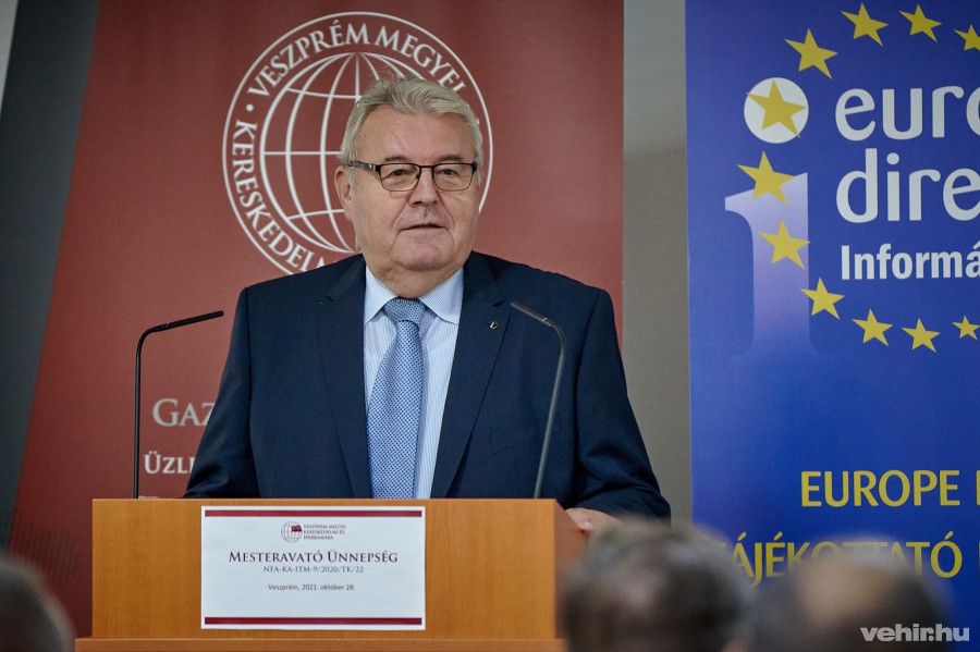 Markovszky György, a Veszprém Megyei Kereskedelmi és Iparkamara elnöke.