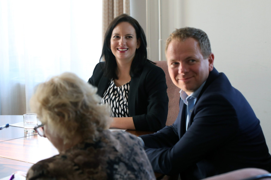 Hegedűs Barbara, alpolgármester és Csík Richárd, önkormányzati képviselő