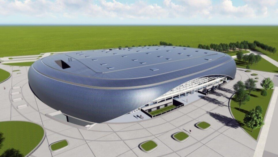 A tatabányai csarnok látványterve - Fotó: magyarepitok.hu